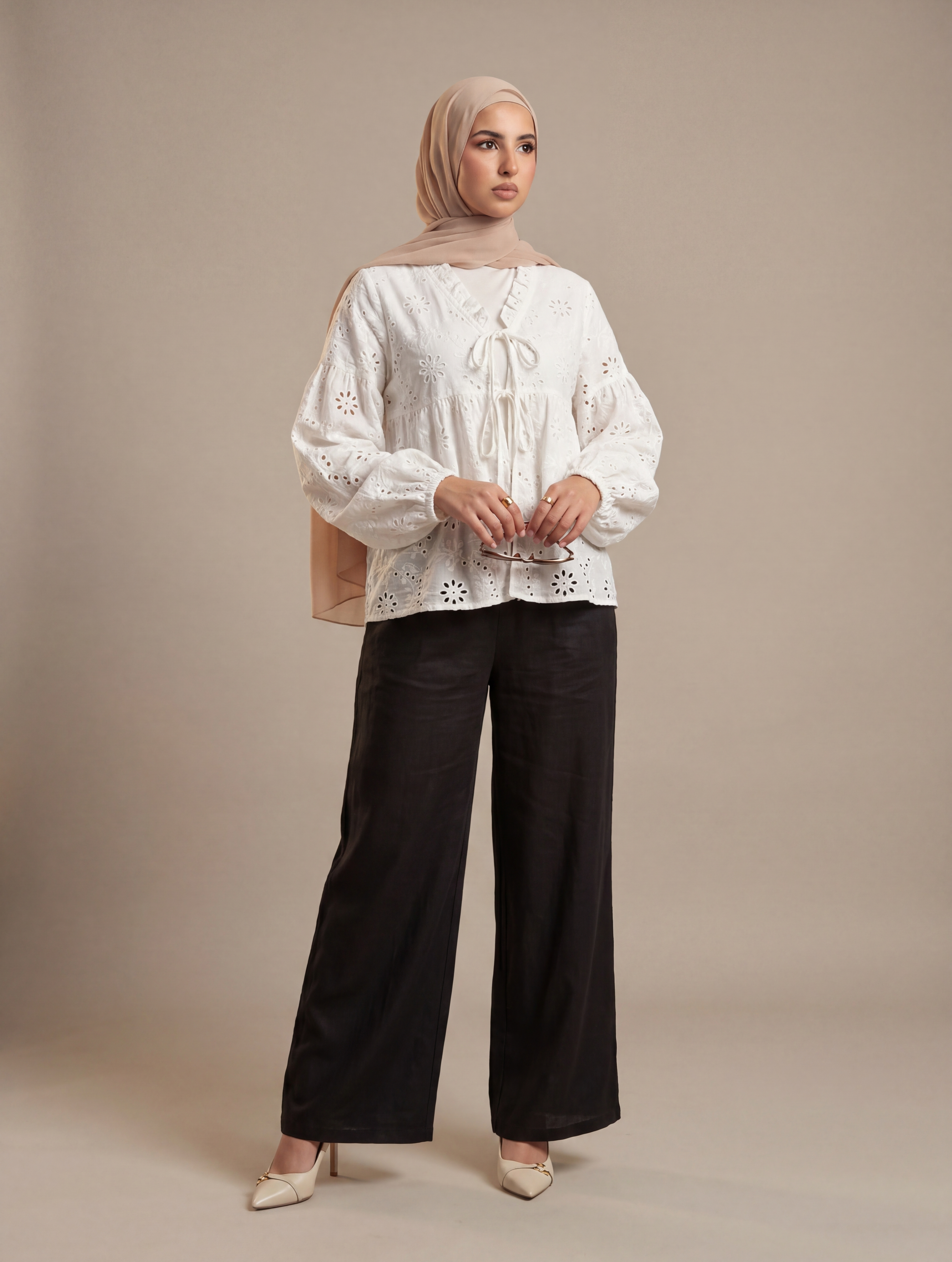 Elara Eyelet Blouse