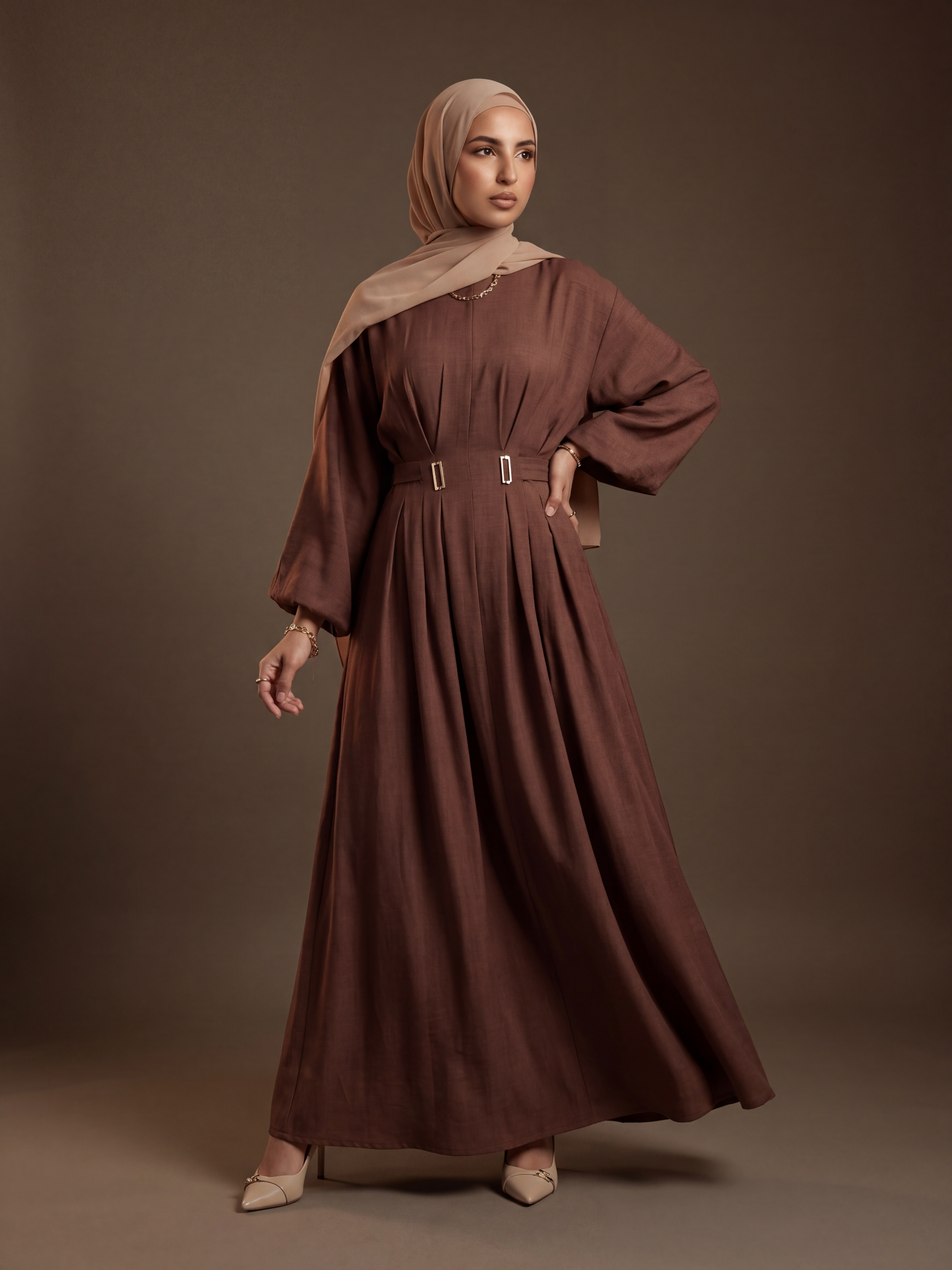 Serene Pleated Dress