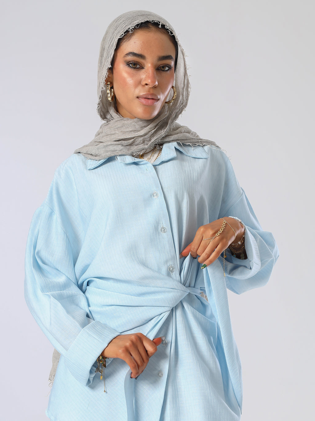Aurelia Buttoned Wrap Set