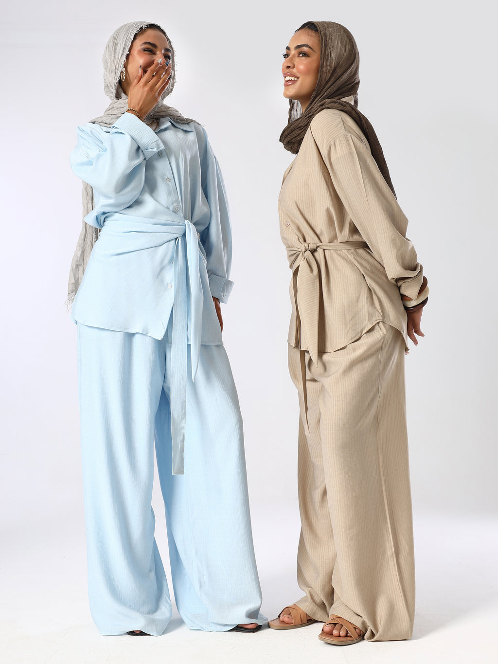 Aurelia Buttoned Wrap Set