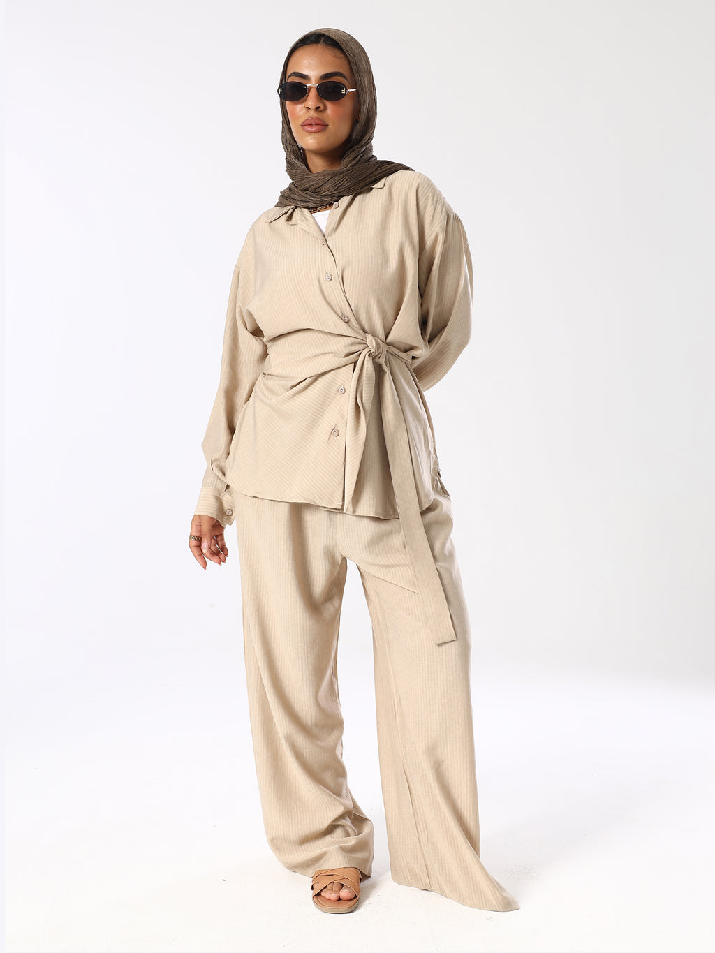 Aurelia Buttoned Wrap Set