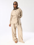 Aurelia Buttoned Wrap Set