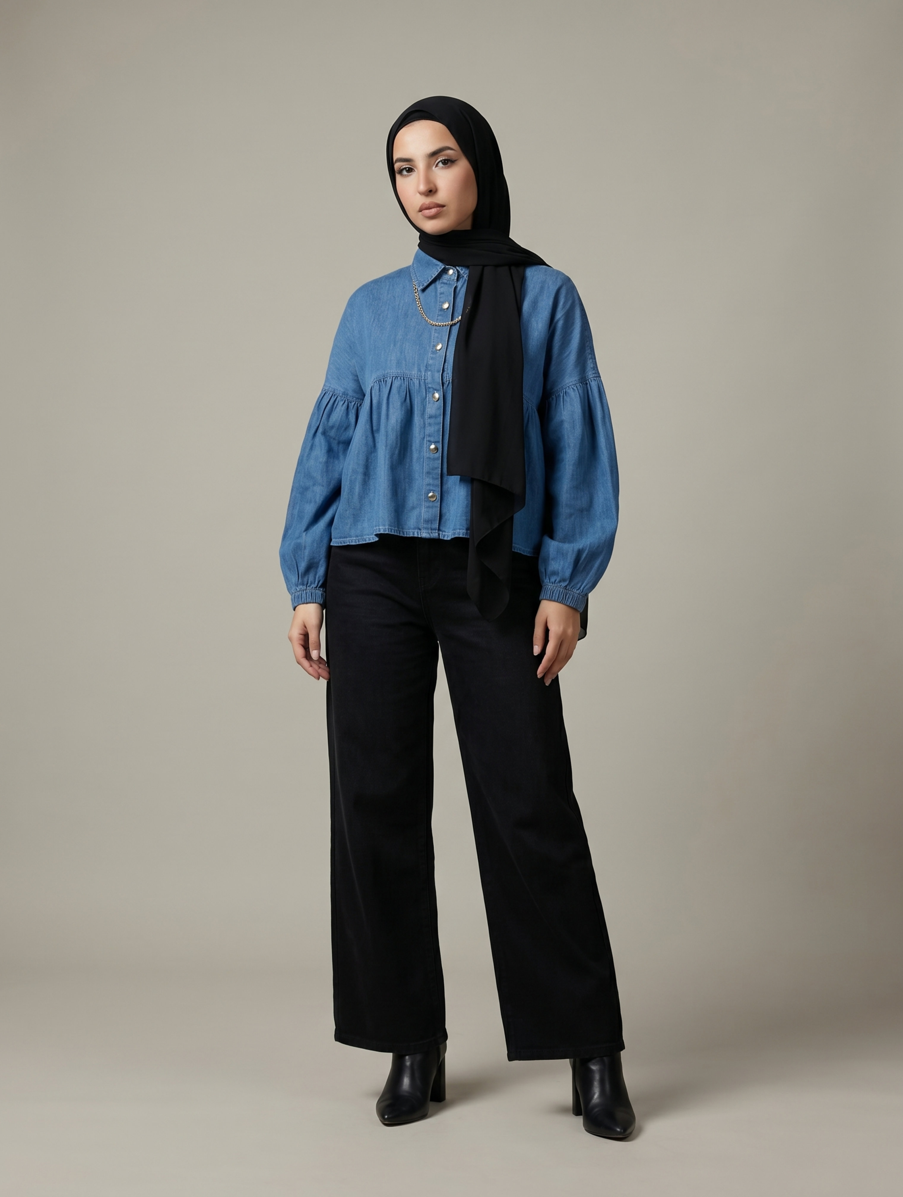 Avelin Denim Blouse