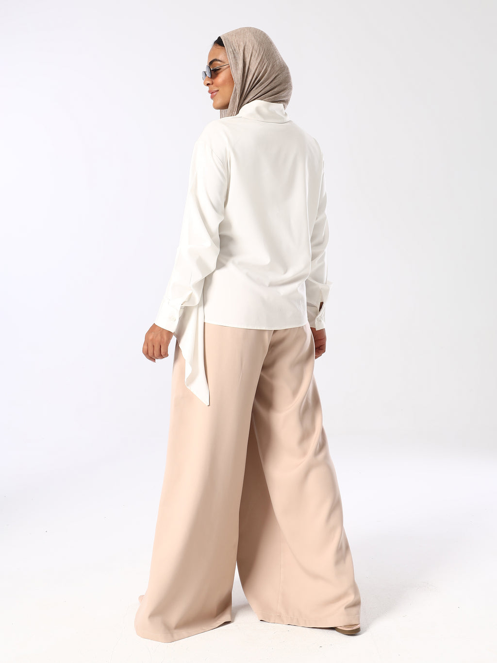 Nuvelle Pleated Wide Leg Pants