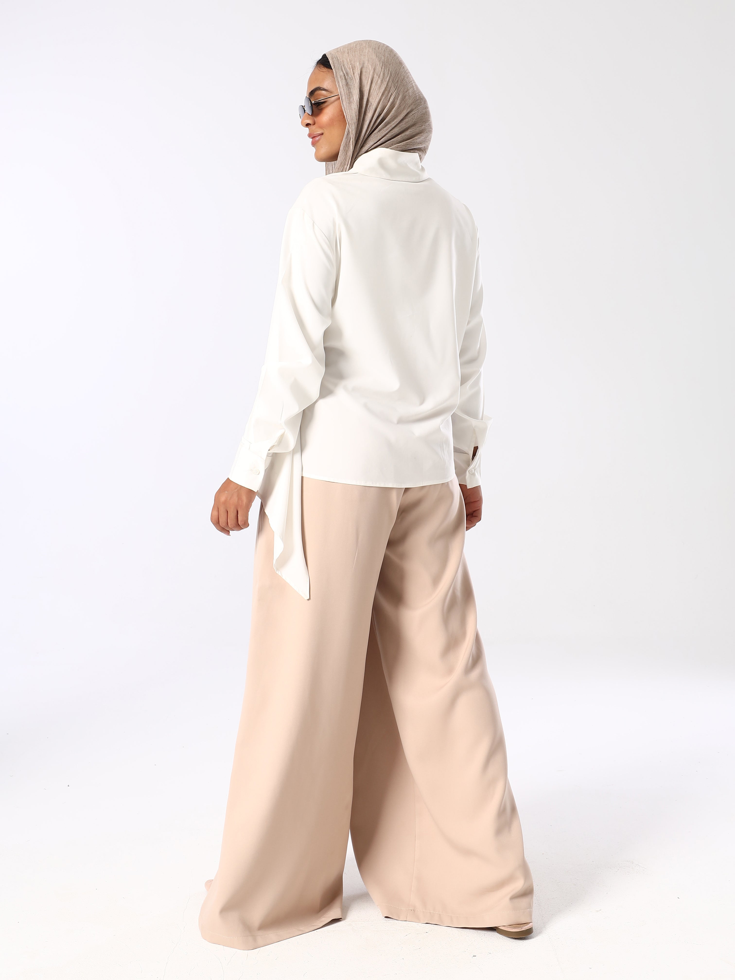 Nuvelle Pleated Wide Leg Pants