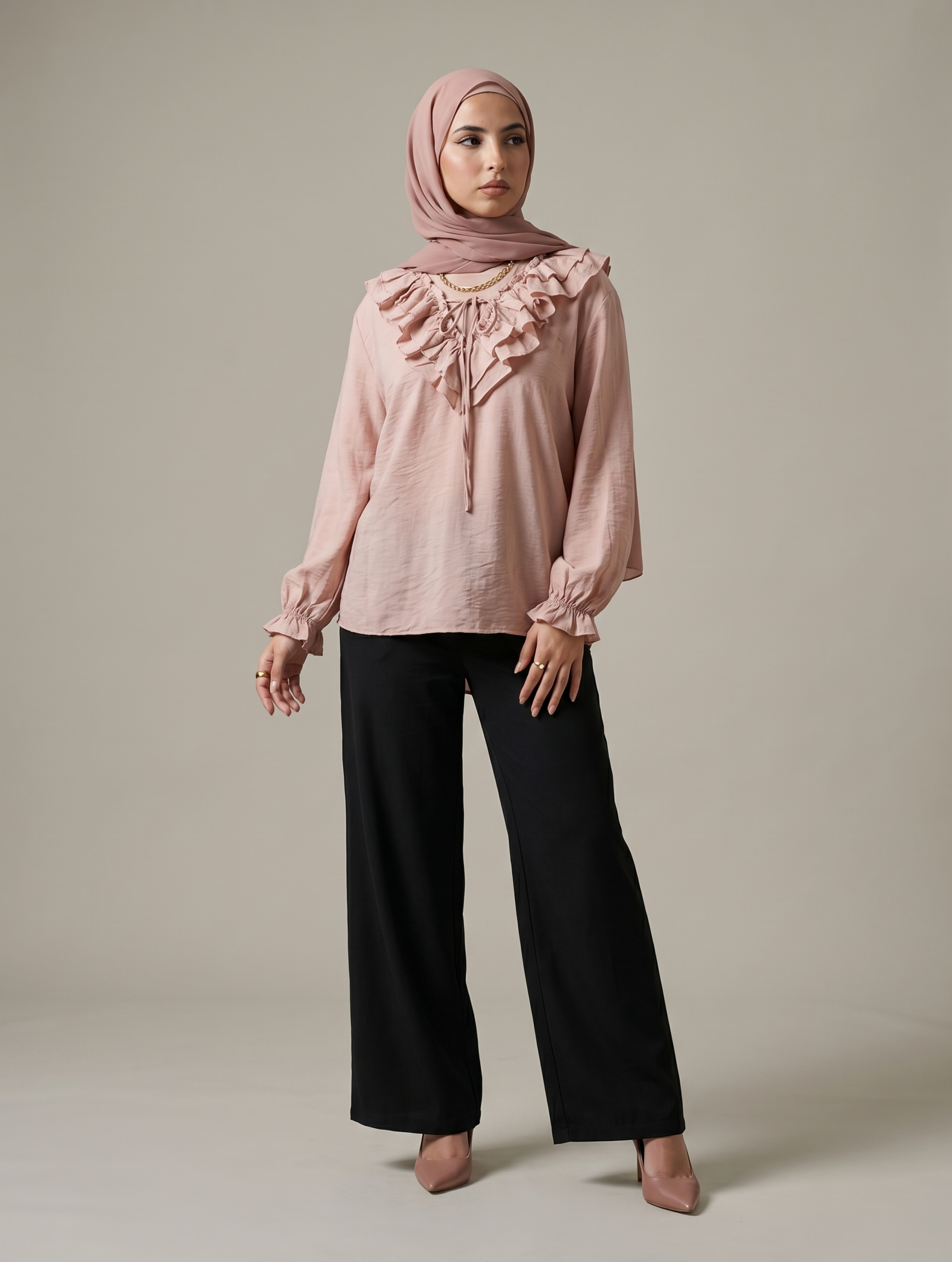 Rose Ruffle Blouse